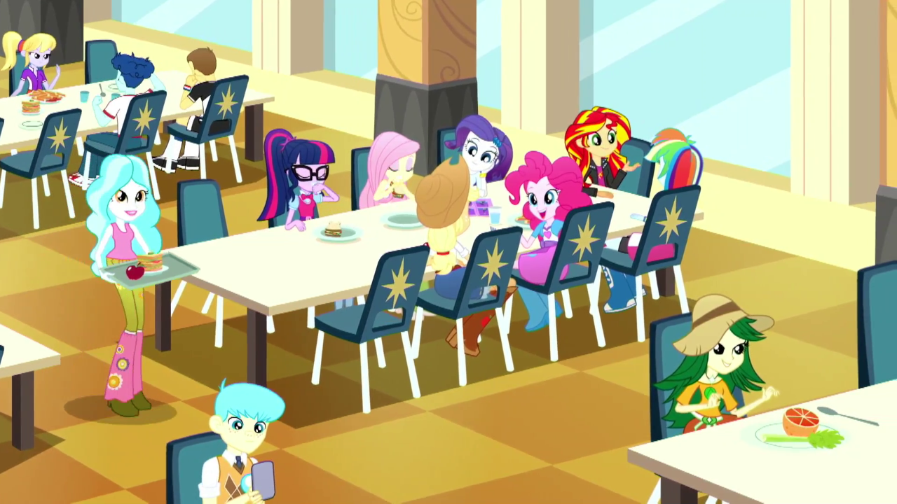 Image - Mane Seven in the CHS cafeteria SS14.png | My ...