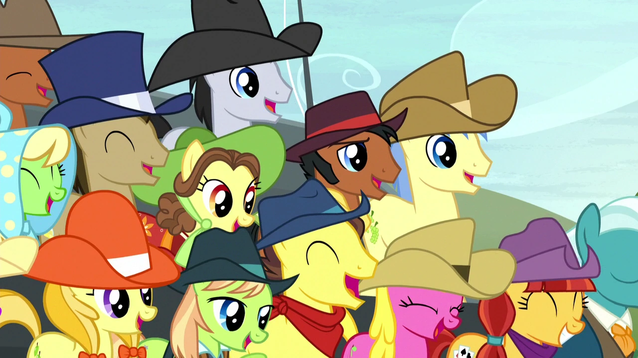 Image Spectator ponies laughing harder S5E6.png My Little Pony