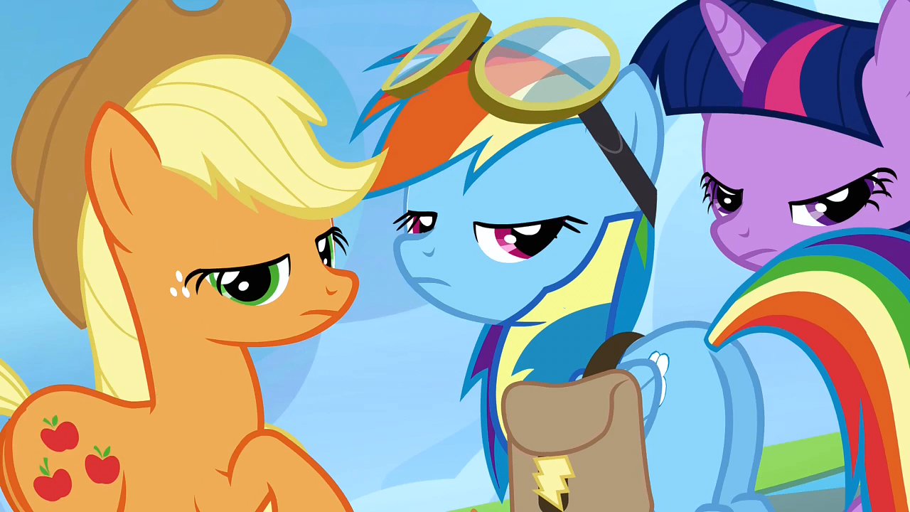 Image - Applejack, Rainbow Dash, and Twilight Sparkle are 