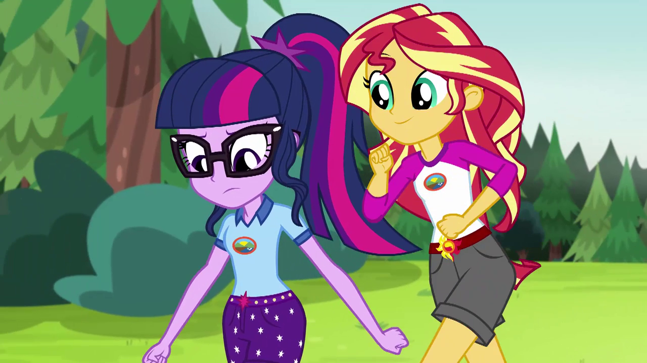 Image - Sunset Shimmer catching up with Twilight EG4.png ...