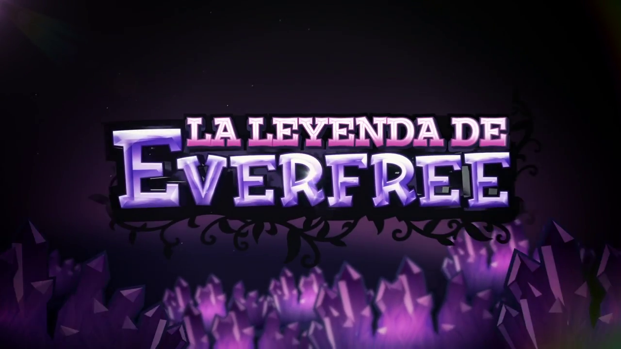 imagen eg la leyenda de everfree logo en español png my little