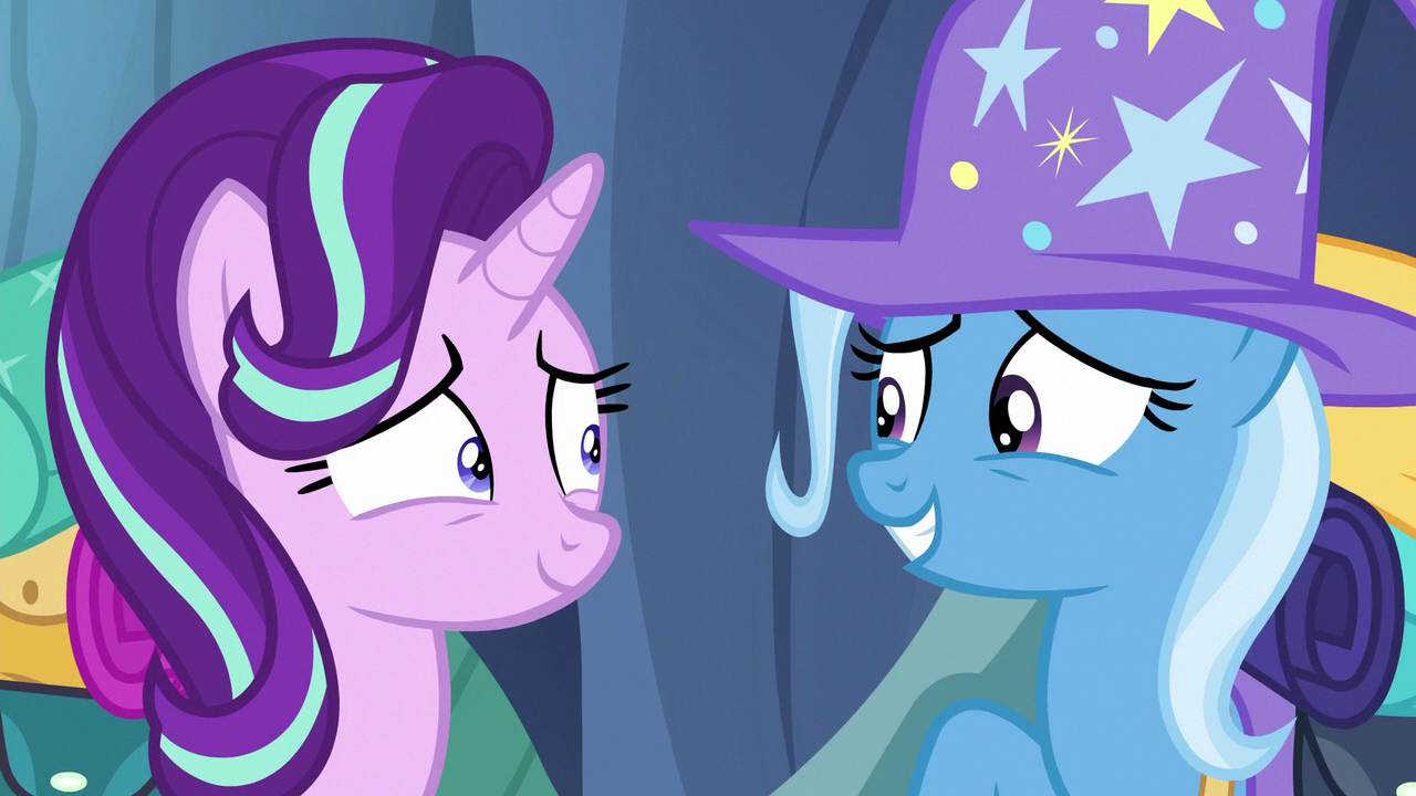 Image Starlight Glimmer and Trixie smile at each other S6E26.png My Little Pony Friendship