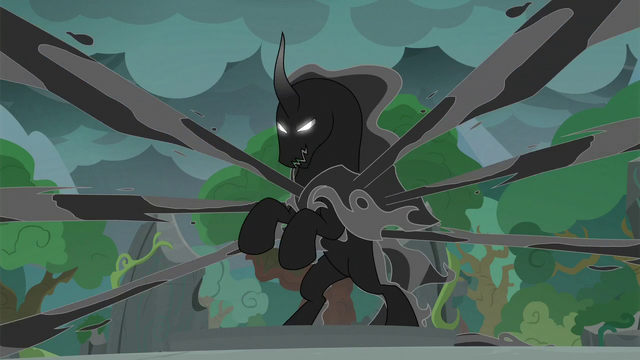 Image - Pony of Shadows unleashing black tendrils S7E26.png | My Little