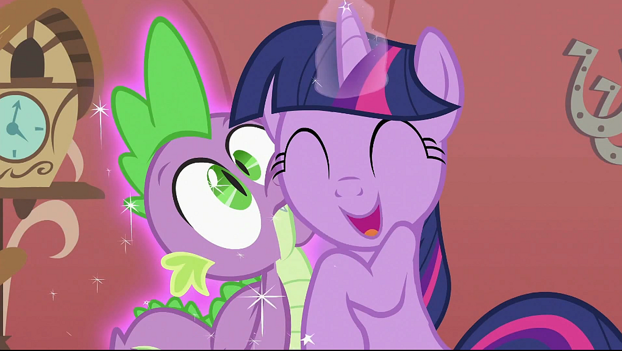 Image - Twilight hugging Spike S2E02.png | My Little Pony Friendship is