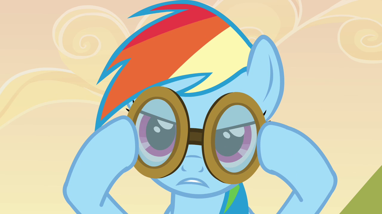 image rainbow dash putting goggles on s2e22 png my little pony