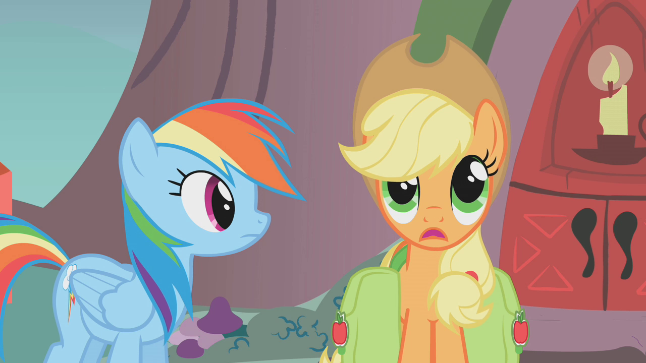 My Little Pony friendship is Magic Applejack fight with strawberry