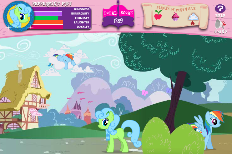 my little pony explore ponyville rainbow dash