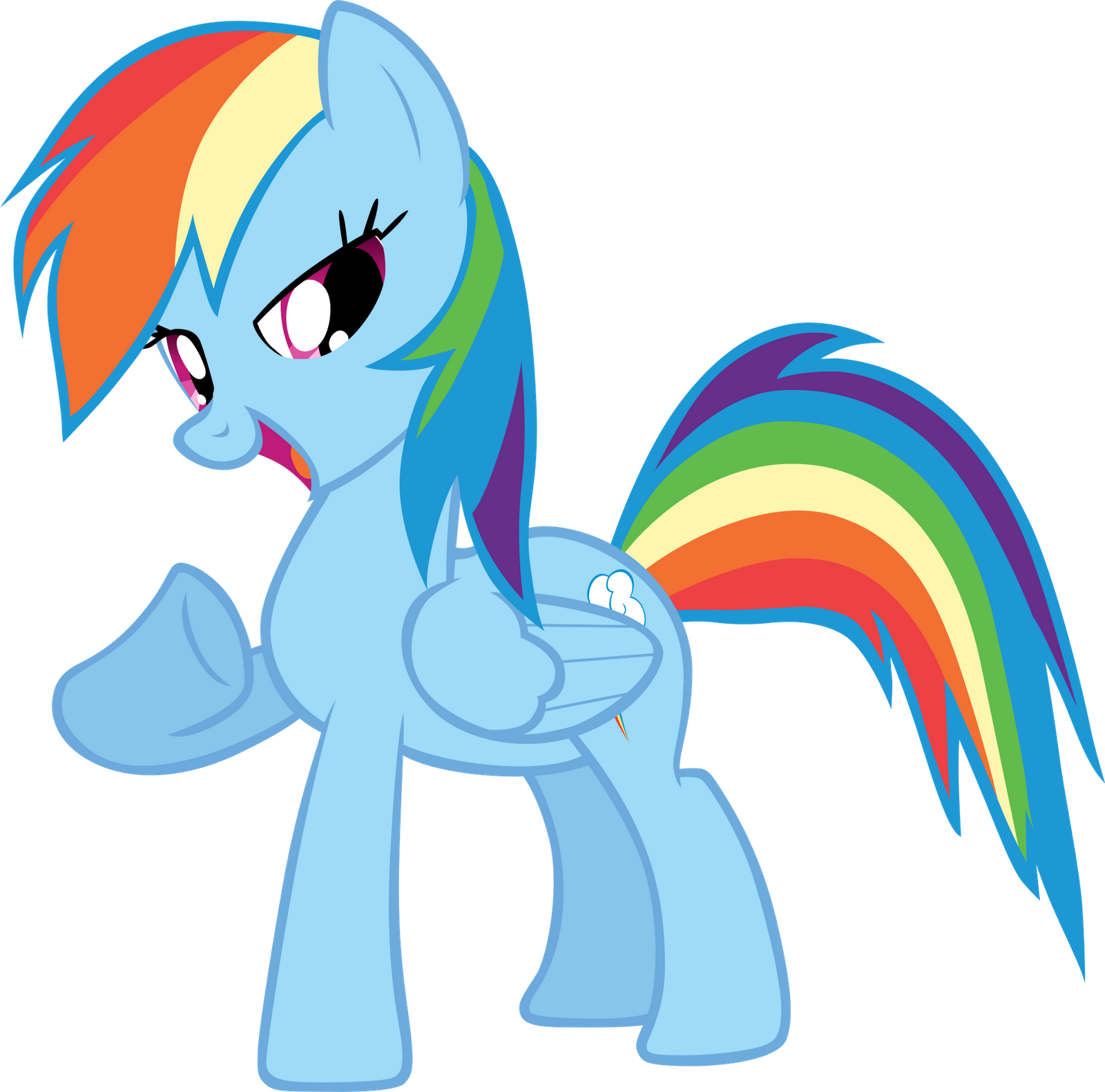 Image FANMADE proud Rainbow  Dash  vector png My Little 