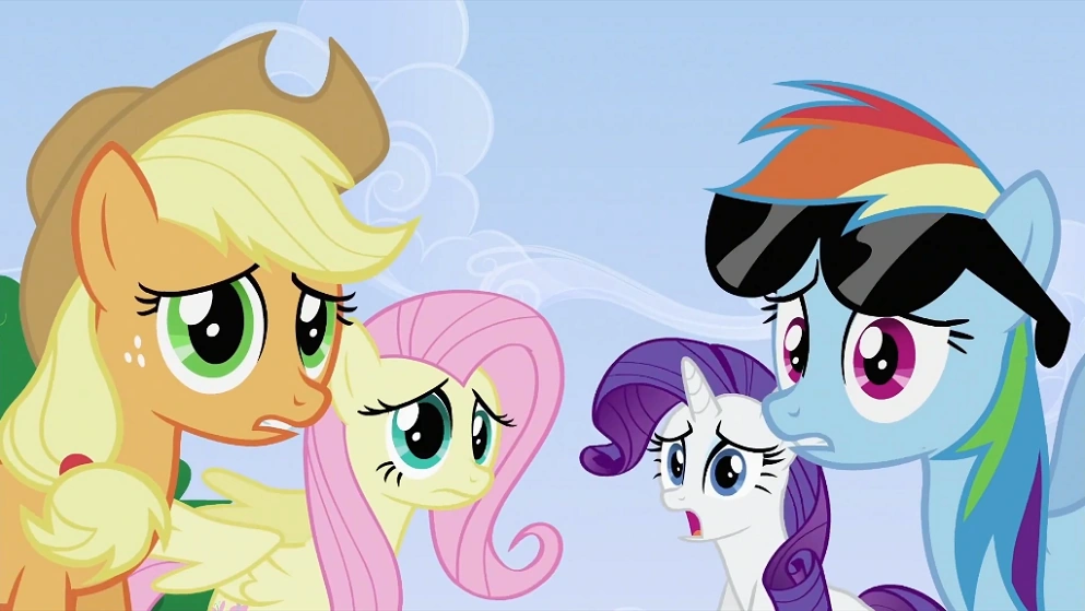 Image - Applejack, Fluttershy, Rarity and Rainbow Dash S2E03.png | My