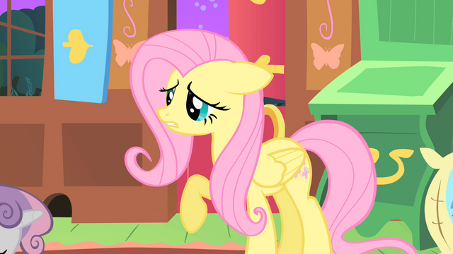 Image - Fluttershy raising her hoof S01E17.png | My Little Pony ...