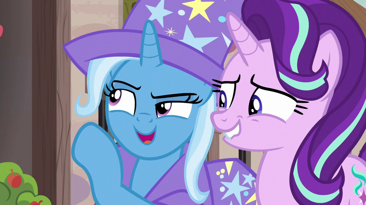 Imagen - Trixie whispering to Starlight Glimmer S6E25.png | My Little
