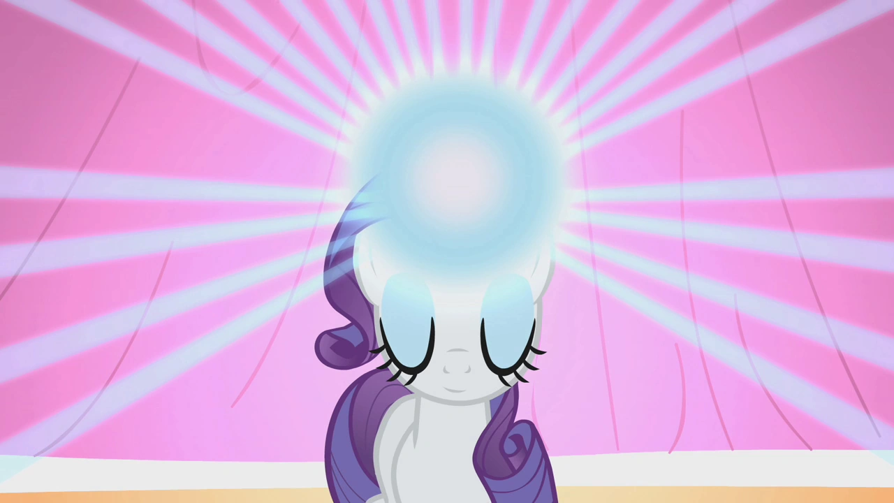 Image Rarity's horn glowing S1E14.png My Little Pony Friendship is