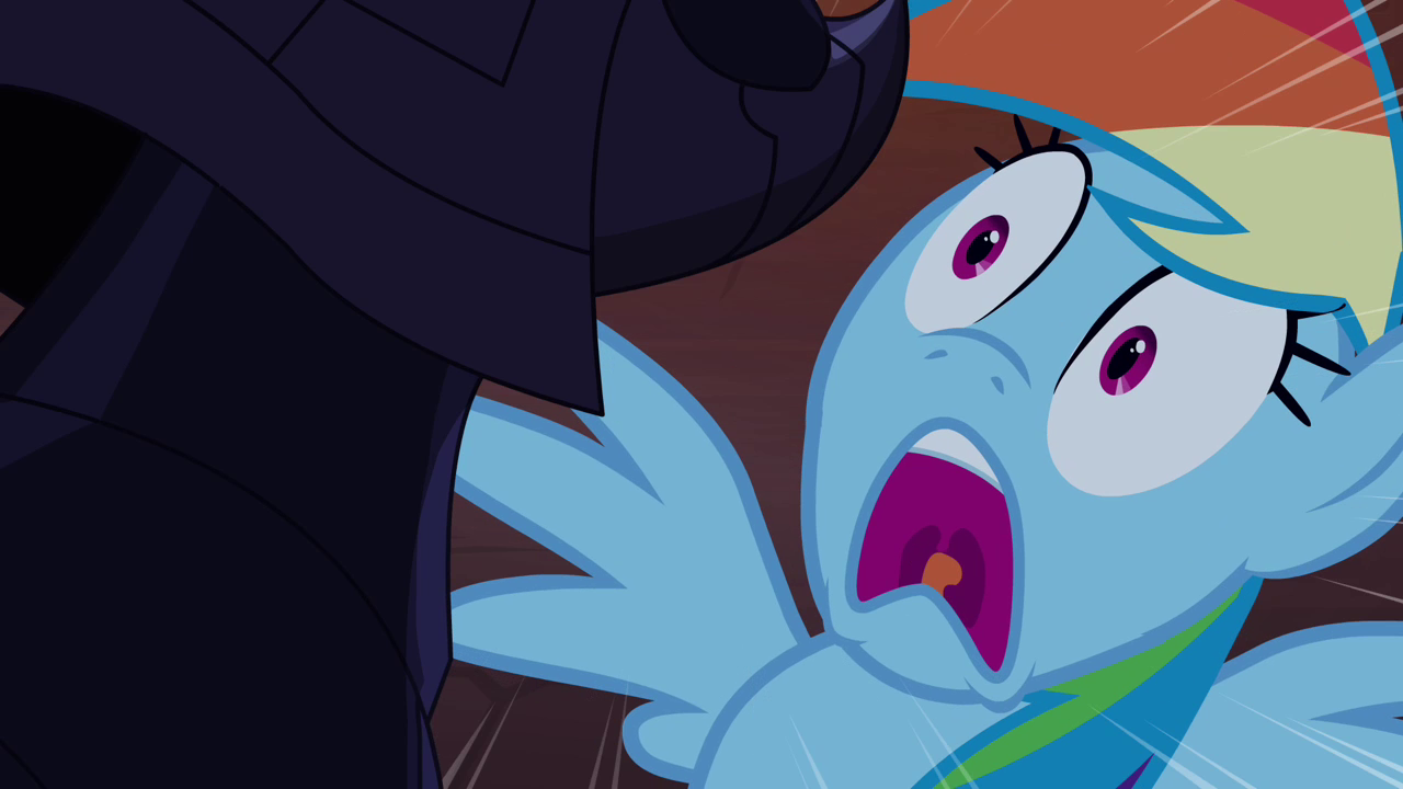 Image - Rainbow Dash screaming S4E03.png | My Little Pony Friendship is