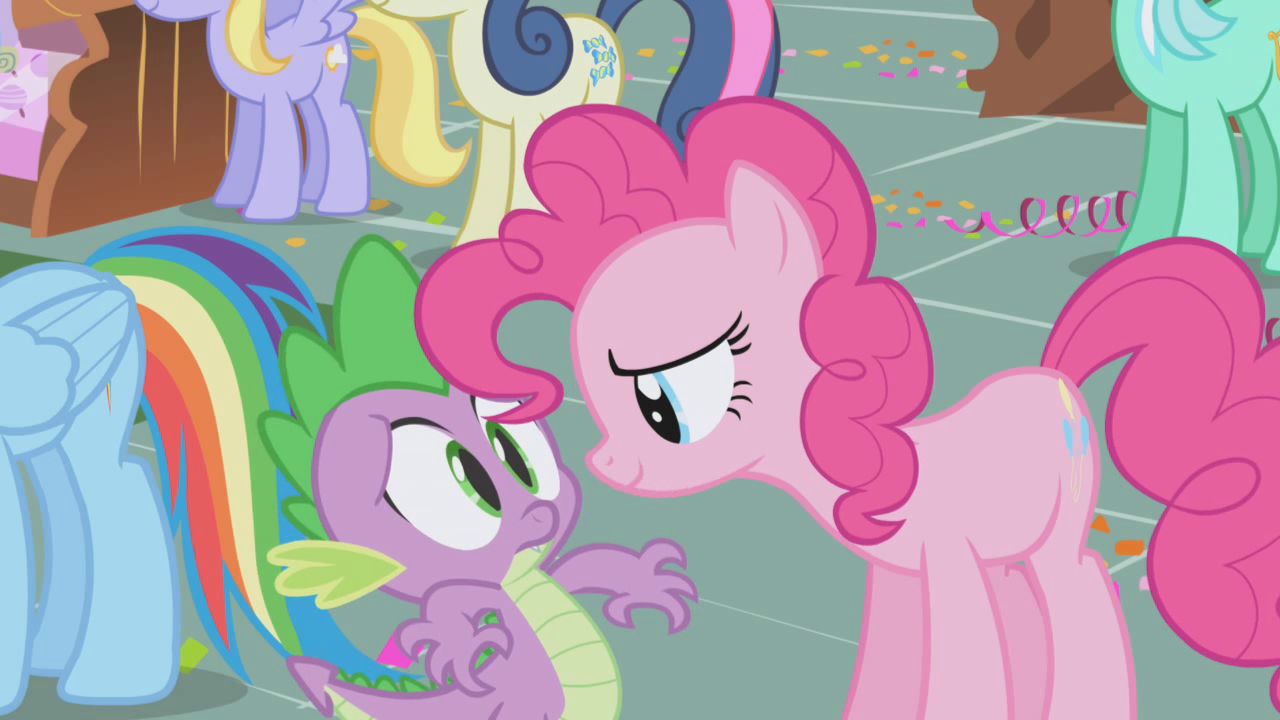 spike and pinkie pie