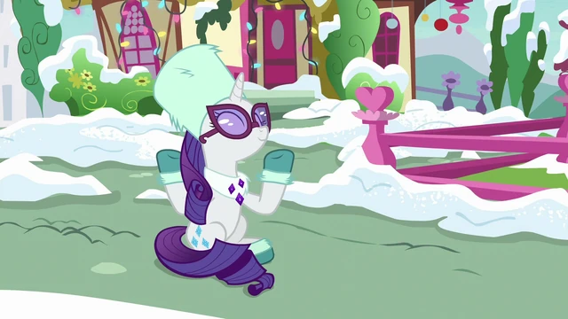 File:Rarity shrugging over Spike's antics MLPBGE.png