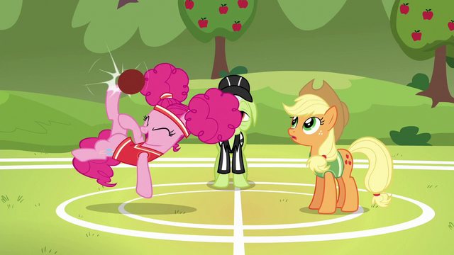 File:Pinkie Pie back-kicks the softball S6E18.png