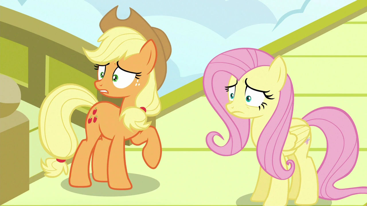 My Little Pony Applejack And Fluttershy