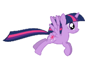 Alicorn twilight sparkle flying animat