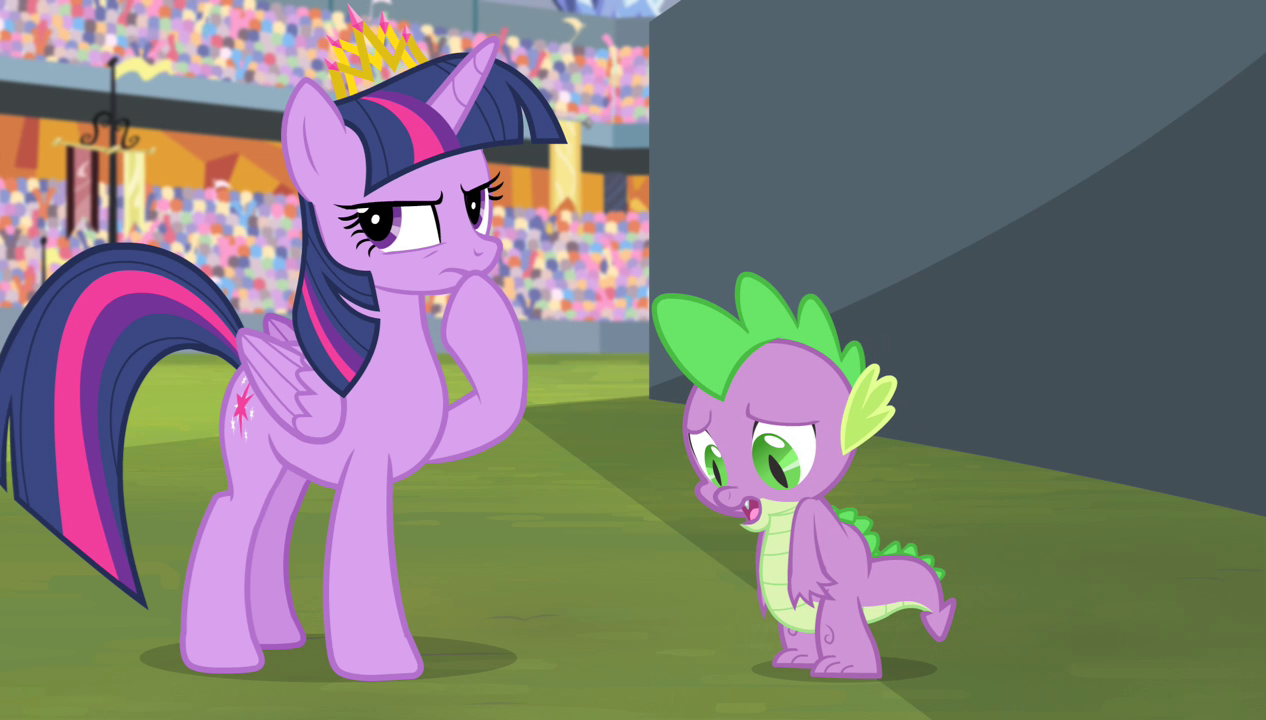 Image - Twilight pondering on Spike's words S4E24.png | My Little Pony ...