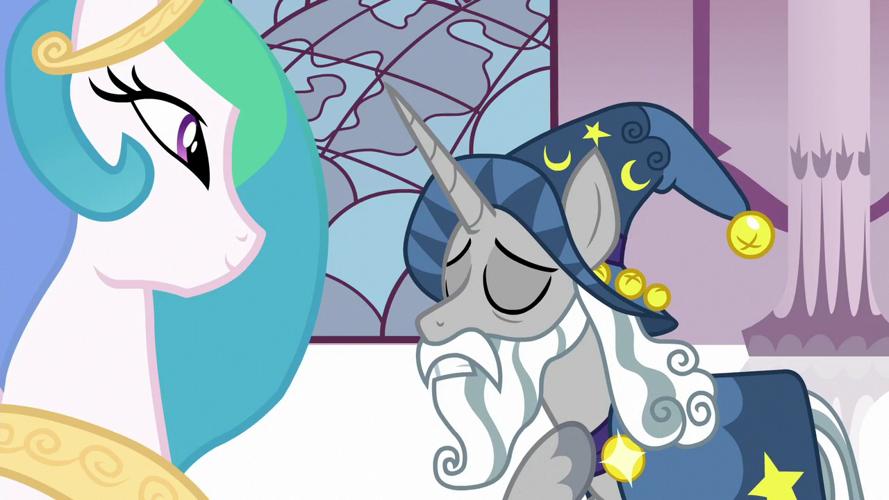 Download Image - Star Swirl the Bearded bowing to Celestia S7E26.png | My Little Pony Friendship is Magic ...