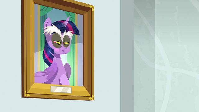 File:Discord's eyes appear in Twilight's portrait S8E15.png