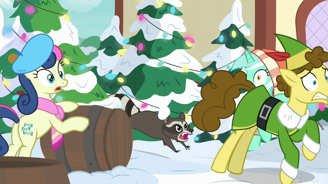 File:Elf pony appears being chased by raccoon MLPBGE.png