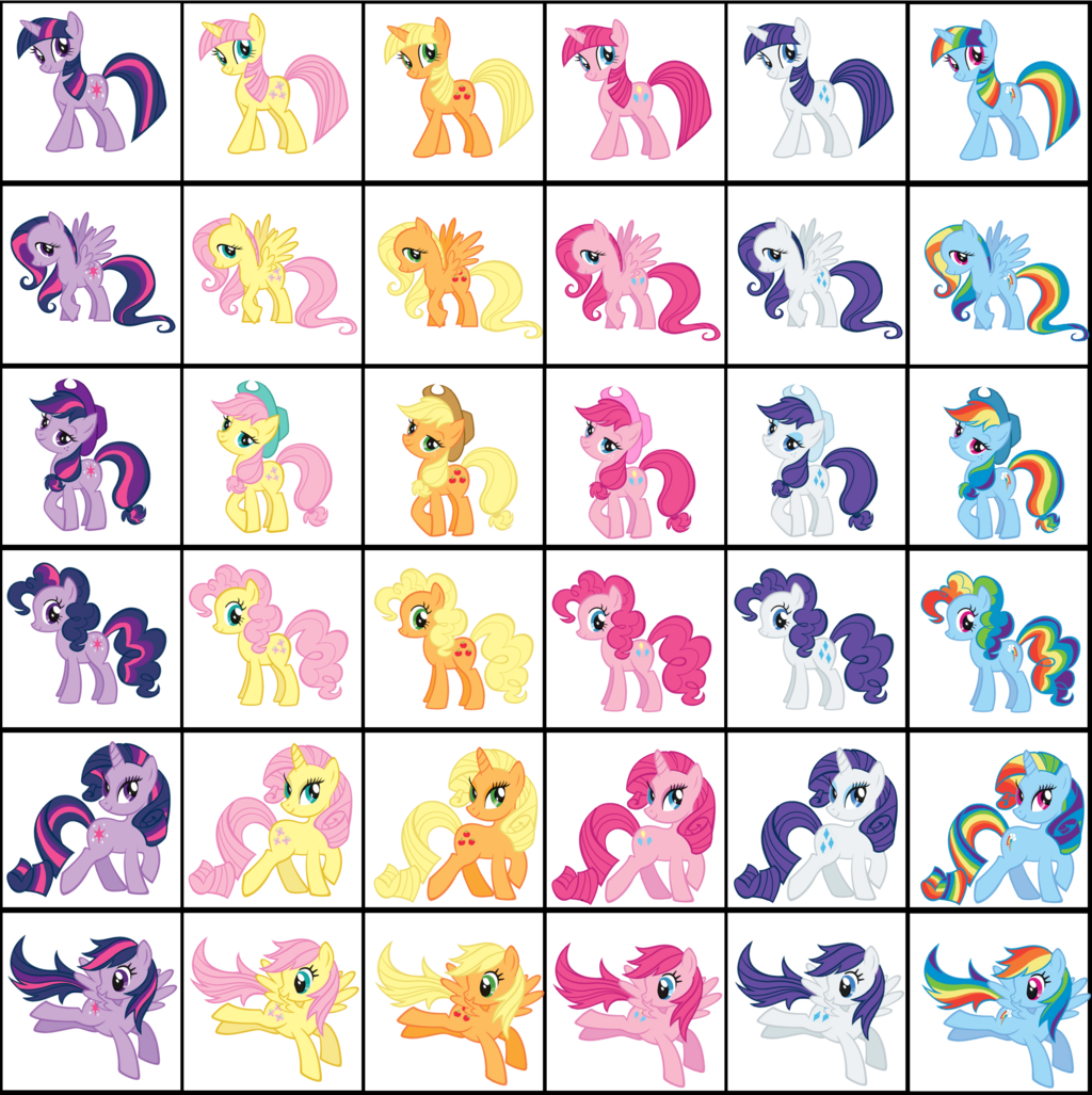 My Little Pony Colors Image FANMADE Ponyswapcolorsmylittleponyfriendship