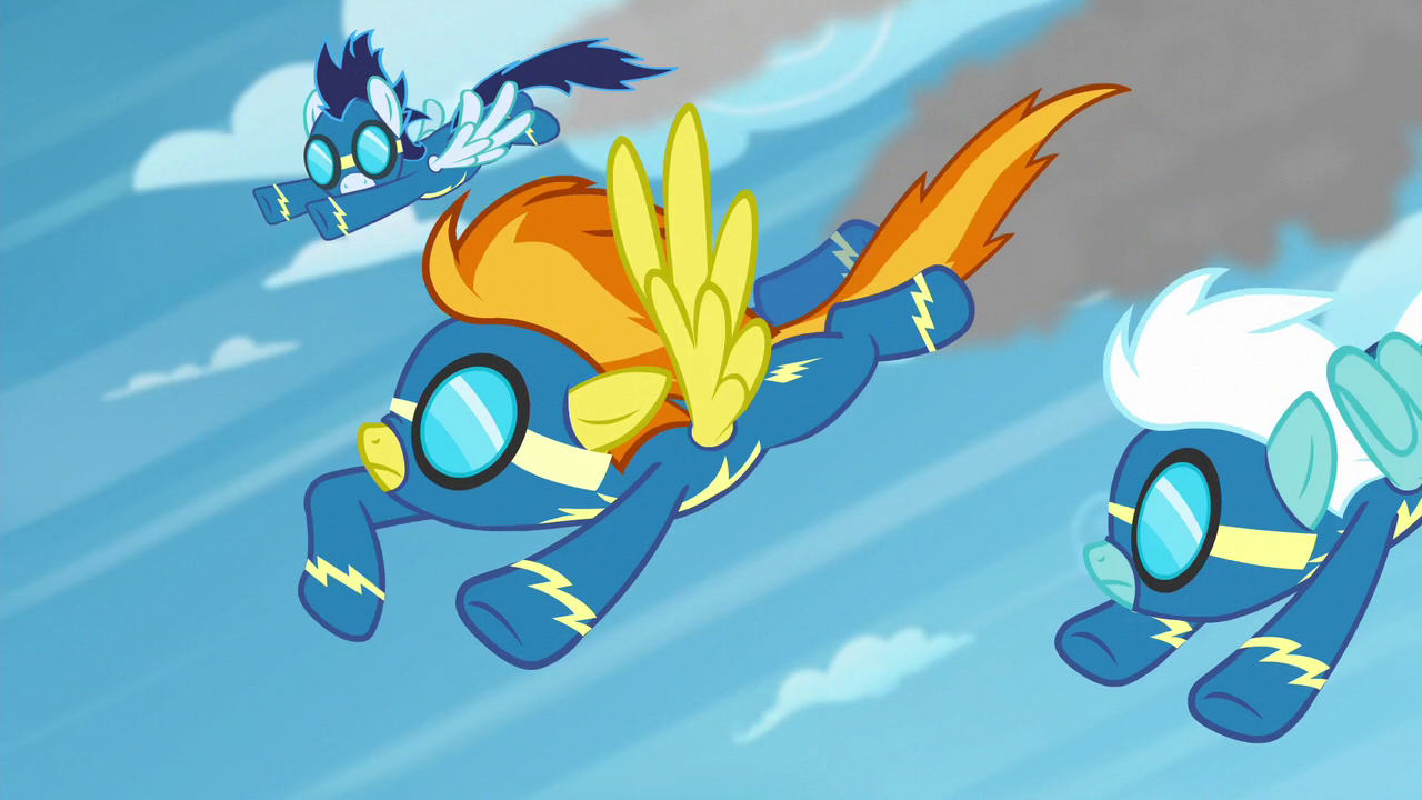 Image - Spitfire signaling Soarin and Fleetfoot S6E7.png | My Little ...