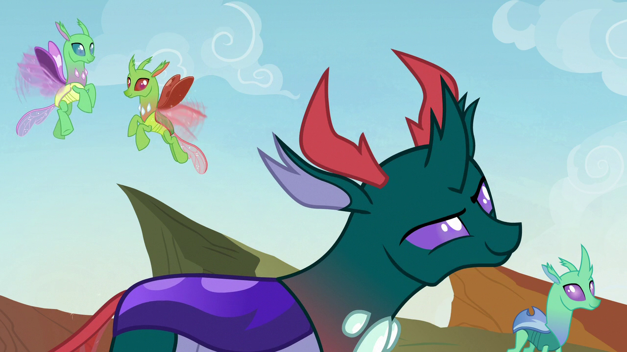 Image - Pharynx giving Starlight and Trixie a coy look 