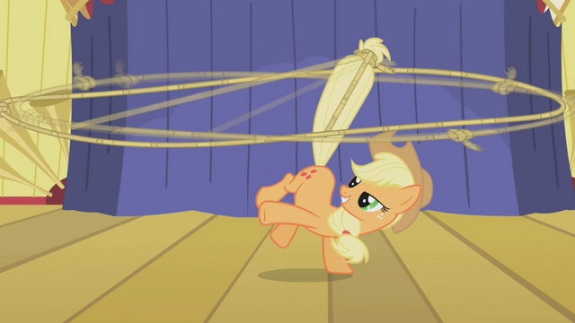 File:Applejack doing a trick S1E06.png