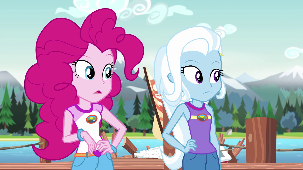 Image - Pinkie Pie and Trixie hear Rarity EG4.png | My Little Pony ...