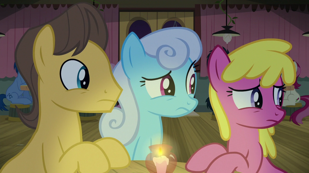 Image Caramel, Shoeshine, and Cherry Berry confused S8E3.png My