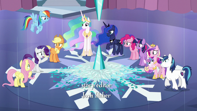 File:Ponies gather around broken Crystal Heart S6E2.png