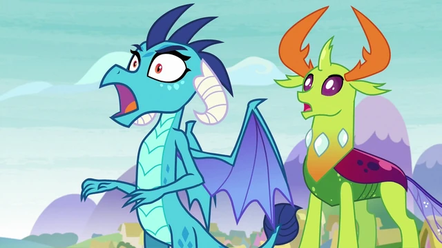 Image - Ember and Thorax in offended shock S8E1.png  My 