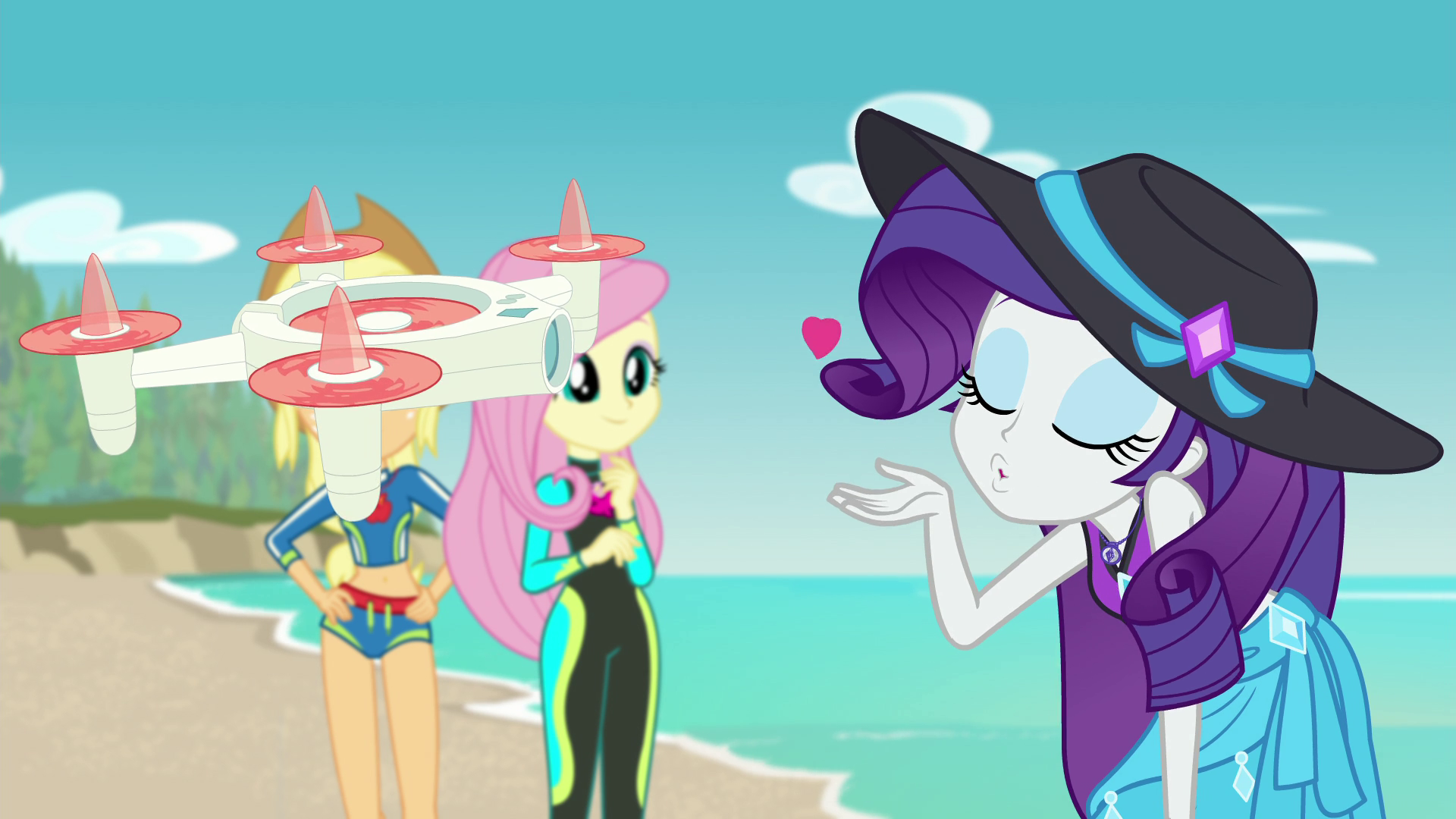 image rarity blowing a kiss at the selfie drone egff png my