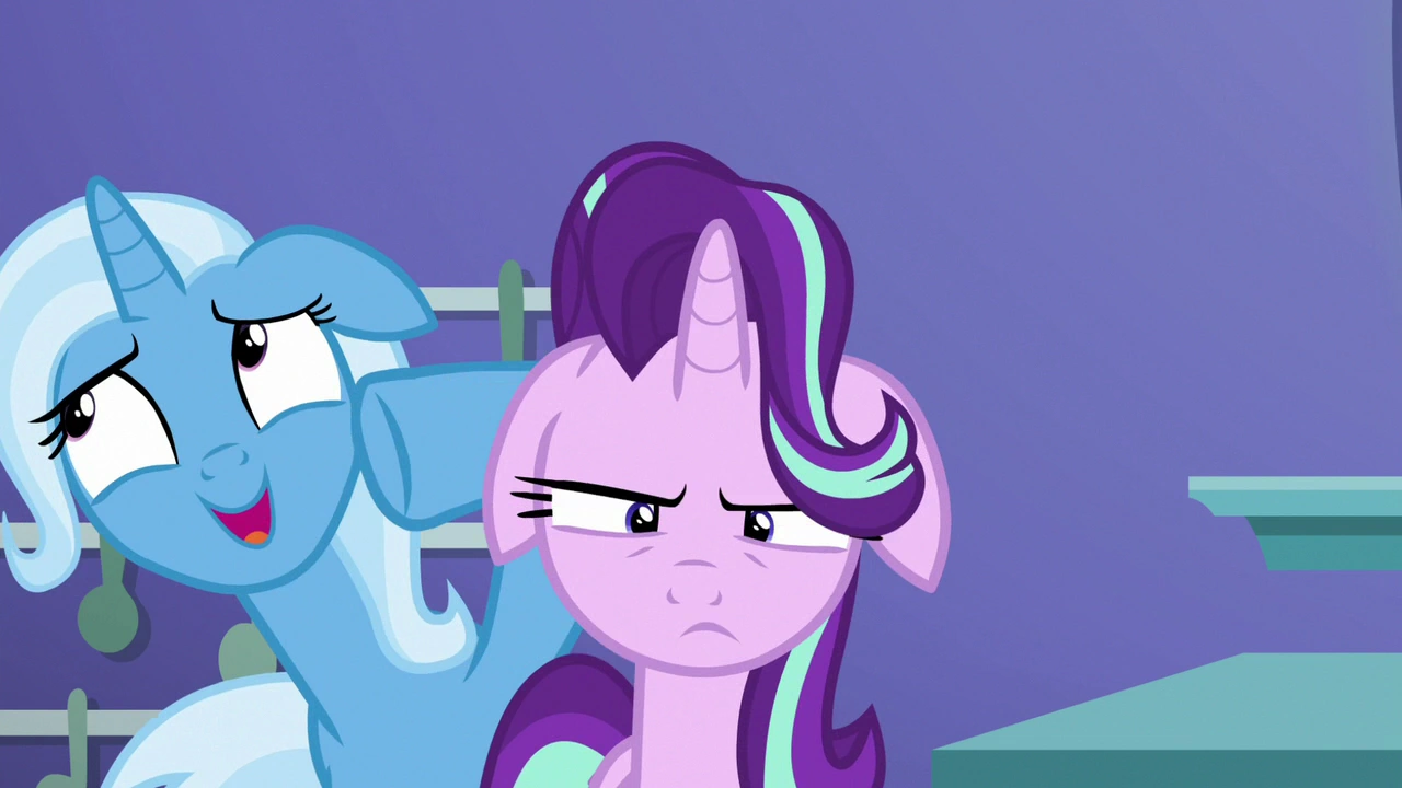 Image - Trixie imitating Starlight Glimmer S7E2.png | My Little Pony