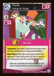 Claude, Pulling the Strings card MLP CCG