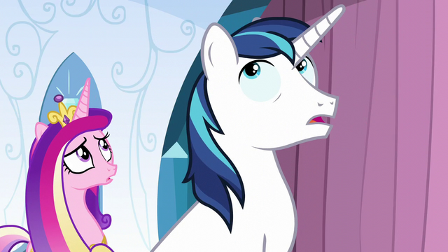 File:Cadance and Shining Armor hears Flurry Heart S6E2.png