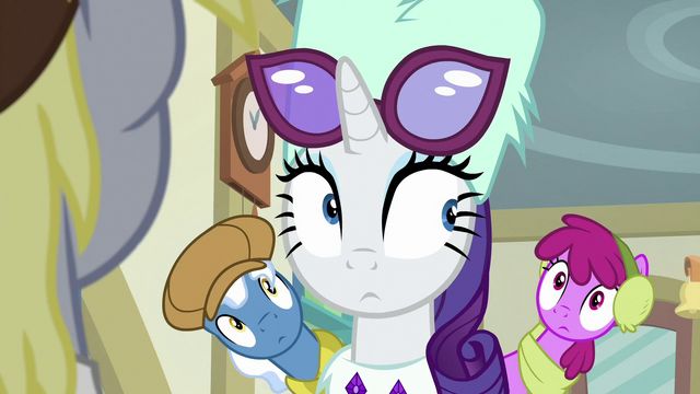 File:Rarity looks at customers behind her MLPBGE.png