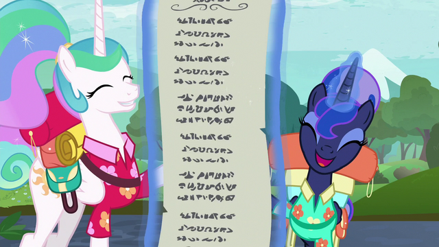 File:Celestia and Luna ready to start their list S9E13.png