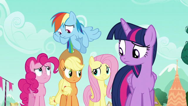 Image - Rarity's friends look at each other S6E9.png | My Little Pony ...