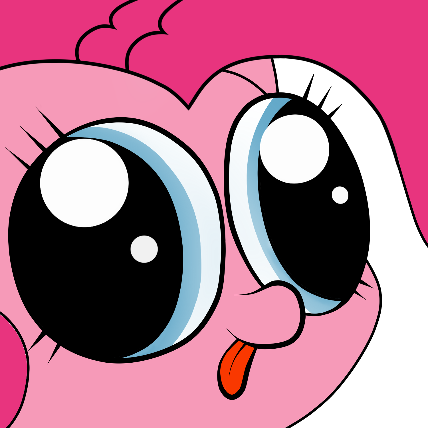 Image FANMADE Pinkie Pie Derp Facepng My Little Pony