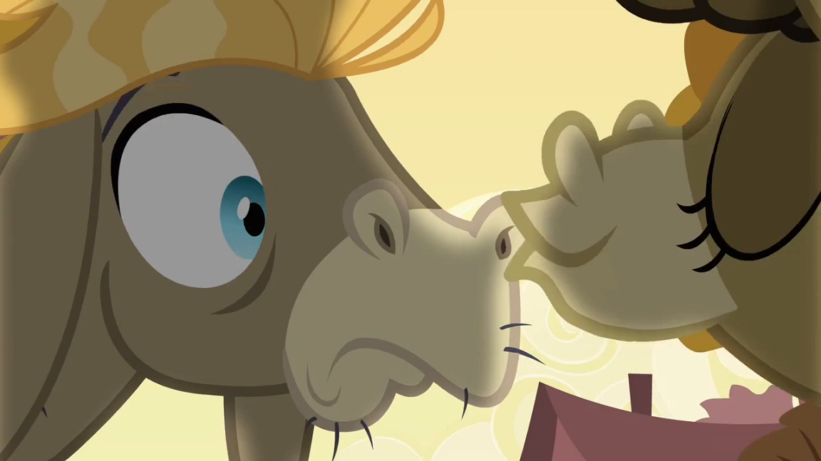 image matilda kissing cranky s2e18 png my little pony friendship