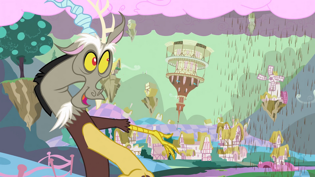 File:Discord, "First changes of Ponyville" S02E02.png