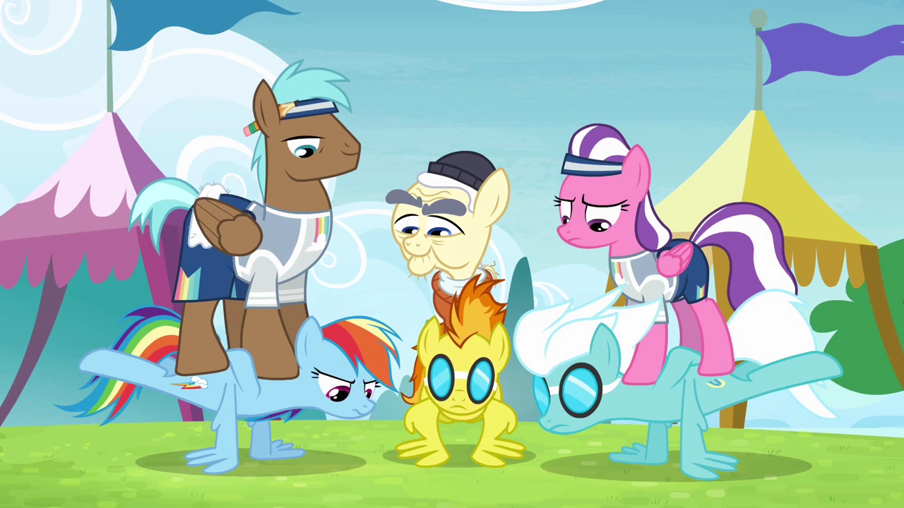 Image Rainbow and the Wonderbolts doing wingups S4E10.png My