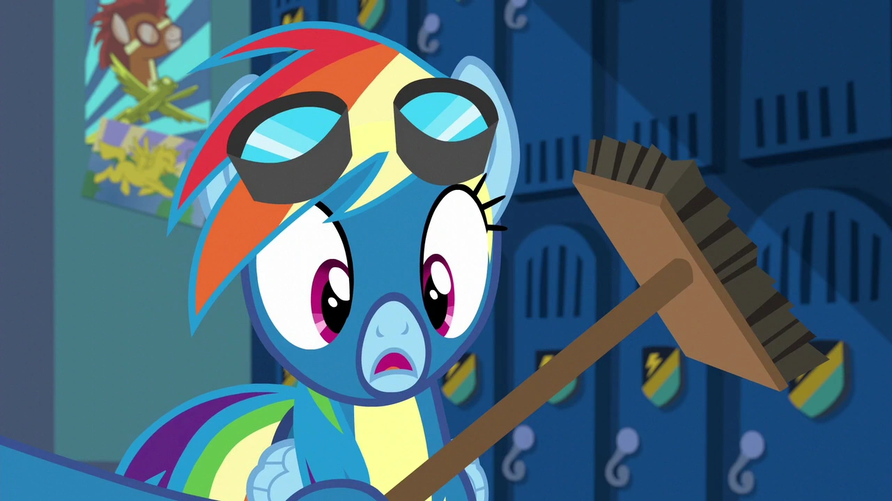 Image Soarin presents Rainbow with a broom S6E7.png My Little Pony
