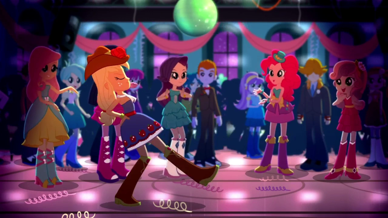 Image Applejack linedancing by herself SS3.png My Little Pony