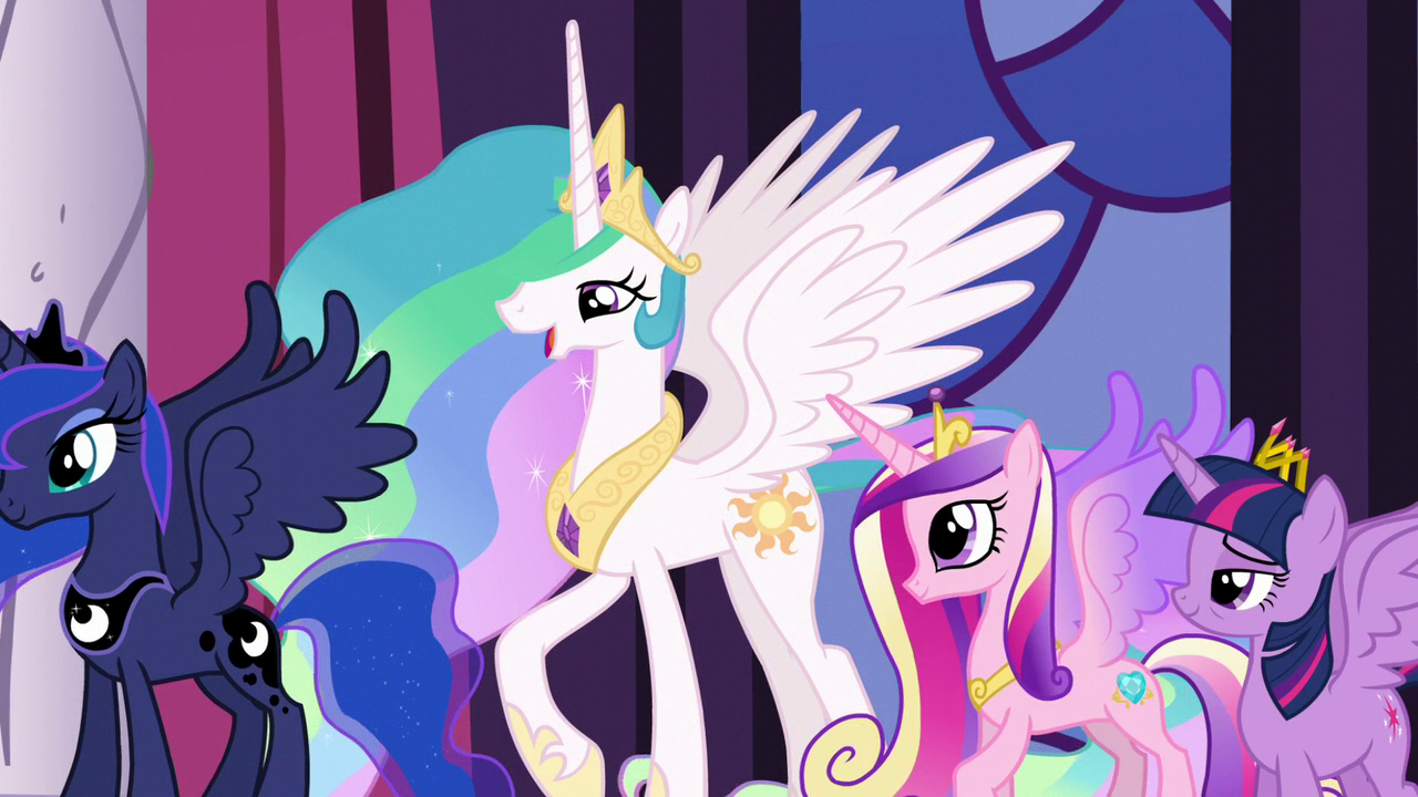 Image - Celestia "Princess Cadance will dedicate" S5E10 