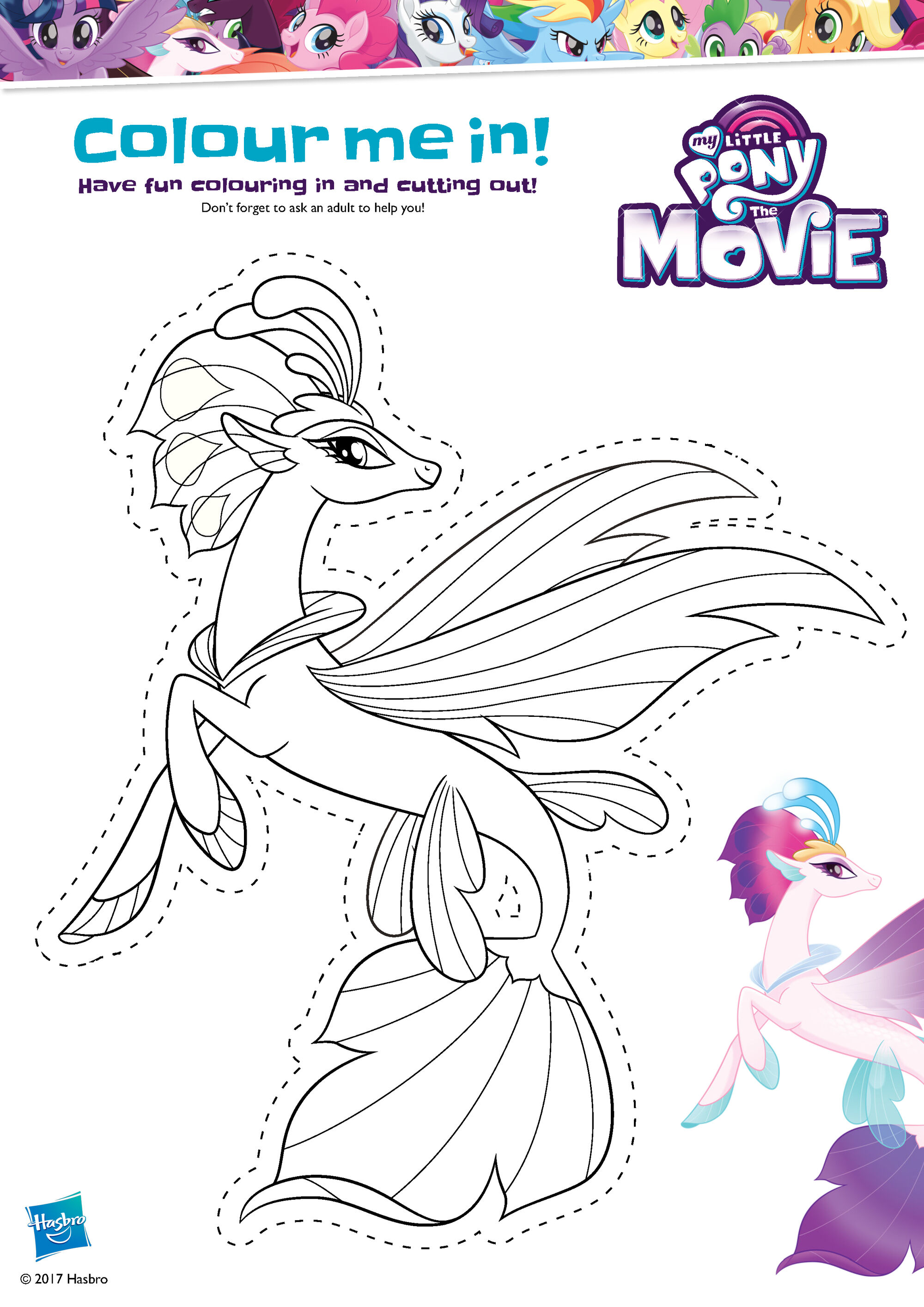 Image MLP The Movie activity sheet Queen Novo cutout My Little Pony Friendship is Magic Wiki