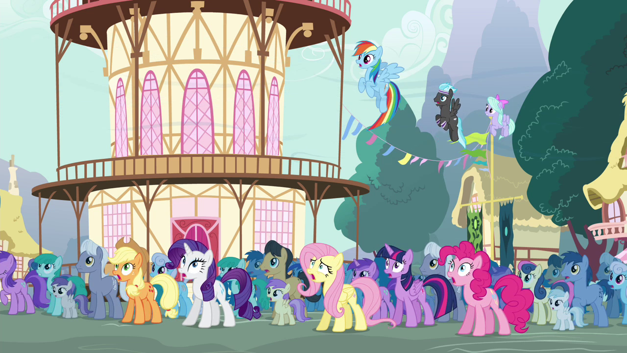 Image Ponies in shock S4E16.png My Little Pony Friendship is Magic